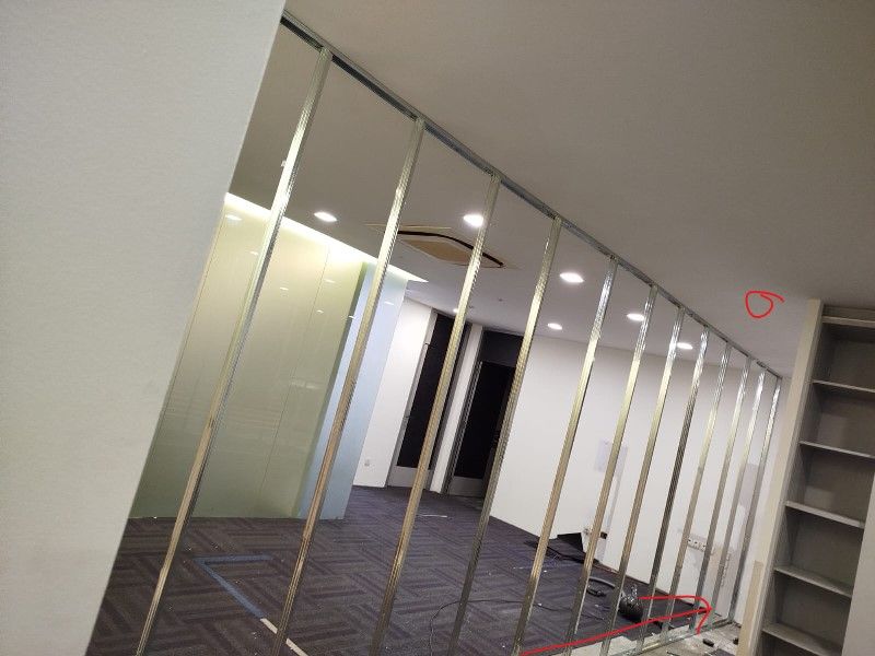 Glass partition